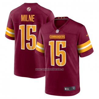 Camiseta NFL Game Washington Commanders Dax Milne 15 Rojo