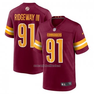 Camiseta NFL Game Washington Commanders John Ridgeway Rojo