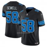 Camiseta NFL Limited Detroit Lions Penei Sewell Vapor F.U.S.E. Alterno Negro