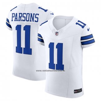 Camiseta NFL Elite Dallas Cowboys Micah Parsons Vapor F.U.S.E. Blanco