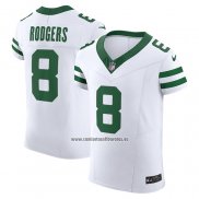 Camiseta NFL Elite New York Jets Aaron Rodgers Alterno Vapor F.U.S.E. Blanco