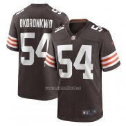 Camiseta NFL Game Cleveland Browns Ogbonnia Okoronkwo Marron