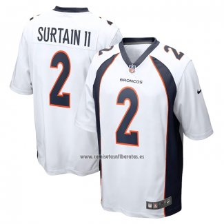 Camiseta NFL Game Denver Broncos Patrick Surtain II Blanco