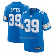 Camiseta NFL Game Detroit Lions Jake Bates Azul Blanco