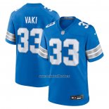 Camiseta NFL Game Detroit Lions Sione Vaki Azul Blanco