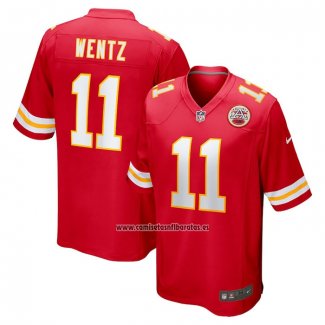 Camiseta NFL Game Kansas City Chiefs Carson Wentz Rojo