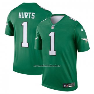 Camiseta NFL Legend Philadelphia Eagles Jalen Hurts Alterno Verde