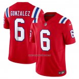 Camiseta NFL Limited New England Patriots Christian Gonzalez Vapor F.U.S.E. Rojo