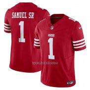 Camiseta NFL Limited San Francisco 49ers Deebo Samuel Sr Vapor F.U.S.E. Rojo