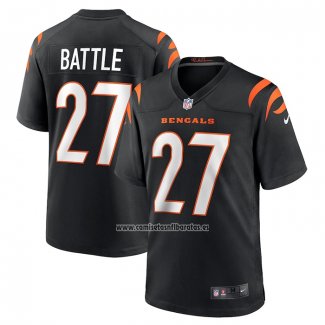 Camiseta NFL Game Cincinnati Bengals Jordan Battle Negro