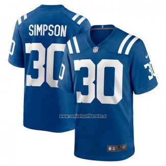 Camiseta NFL Game Indianapolis Colts Jaylin Simpson Azul