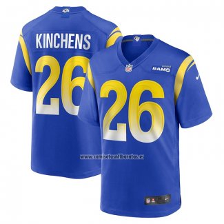 Camiseta NFL Game Los Angeles Rams Kamren Kinchens Azul