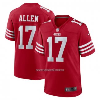 Camiseta NFL Game San Francisco 49ers Brandon Allen Rojo