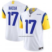 Camiseta NFL Limited Los Angeles Rams Puka Nacua Vapor F.U.S.E. Blanco