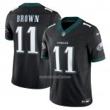 Camiseta NFL Limited Philadelphia Eagles A.J. Brown Alterno Vapor F.U.S.E. Negro