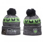 Gorro Beanie Seattle Seahawks New Era Sideline Gris Verde