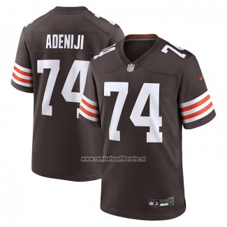 Camiseta NFL Game Cleveland Browns Hakeem Adeniji Marron