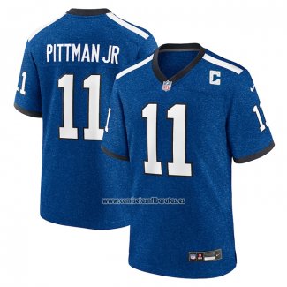 Camiseta NFL Game Indianapolis Colts Michael Pittman Jr. Indiana Nights Alterno Azul