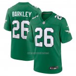 Camiseta NFL Game Philadelphia Eagles Saquon Barkley Alterno Verde