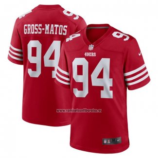 Camiseta NFL Game San Francisco 49ers Yetur Gross-Matos Rojo