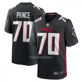 Camiseta NFL Game Atlanta Falcons Isaiah Prince 70 Negro