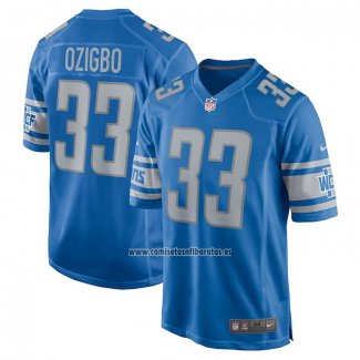 Camiseta NFL Game Detroit Lions Devine Ozigbo Azul