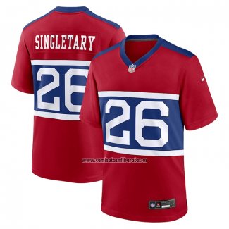 Camiseta NFL Game New York Giants Devin Singletary Alterno Rojo