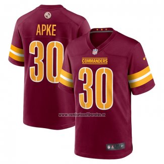 Camiseta NFL Game Washington Commanders Troy Apke 30 Rojo