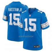 Camiseta NFL Game Detroit Lions Ennis Rakestraw Jr. Azul Blanco