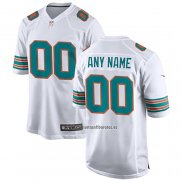 Camiseta NFL Game Miami Dolphins Alterno Personalizada Blanco