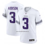 Camiseta NFL Game Minnesota Vikings Jordan Addison Alterno Blanco