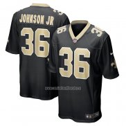 Camiseta NFL Game New Orleans Saints Anthony Johnson JR Negro