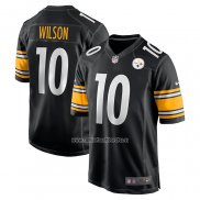 Camiseta NFL Game Pittsburgh Steelers Roman Wilson 2024 NFL Draft Negro