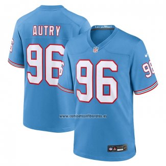 Camiseta NFL Game Tennessee Titans Denico Autry Throwback Azul