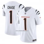 Camiseta NFL Limited Cincinnati Bengals Ja Marr Chase Vapor F.U.S.E. Blanco