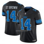 Camiseta NFL Limited Detroit Lions Amon-Ra St. Brown 2nd Alterno Vapor F.U.S.E. Negro