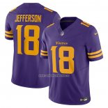 Camiseta NFL Limited Minnesota Vikings Justin Jefferson Vapor F.U.S.E. Amarillo Violeta