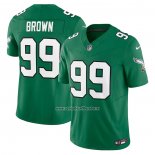 Camiseta NFL Limited Philadelphia Eagles Jerome Brown Alterno Vapor F.U.S.E. Verde