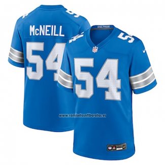 Camiseta NFL Game Detroit Lions Alim McNeill Azul Blanco