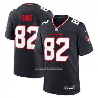 Camiseta NFL Game Houston Texans Steven Sims Azul2