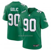 Camiseta NFL Game Philadelphia Eagles Mike Golic Alterno Verde