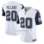 Camiseta NFL Limited Dallas Cowboys Tony Pollard Vapor F.U.S.E. Blanco