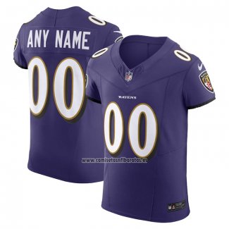 Camiseta NFL Elite Baltimore Ravens Vapor F.U.S.E. Personalizada Violeta