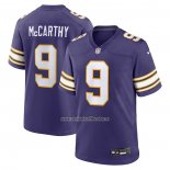 Camiseta NFL Game Minnesota Vikings J.J. McCarthy 2nd Alterno 2024 NFL Draft First Round Pick Violeta