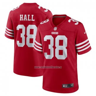 Camiseta NFL Game San Francisco 49ers Kemon Hall Rojo