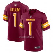 Camiseta NFL Game Washington Commanders Number 1 Groom Rojo