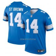 Camiseta NFL Legend Detroit Lions Amon-Ra St. Brown Azul