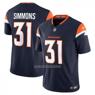 Camiseta NFL Limited Denver Broncos Justin Simmons Vapor F.U.S.E. Azul