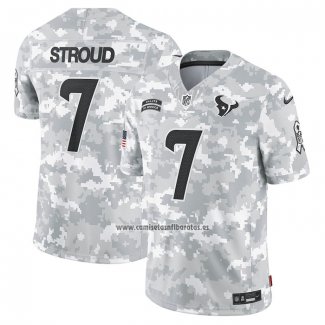 Camiseta NFL Limited Houston Texans C.J. Stroud 2024 Salute To Service Gris