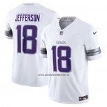 Camiseta NFL Limited Minnesota Vikings Justin Jefferson Alterno Vapor F.U.S.E. Blanco